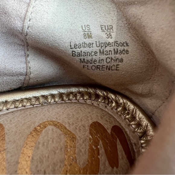 Sam Edelman Florence Nude Leather Ballet Flats Size 8 - Picture 7 of 7